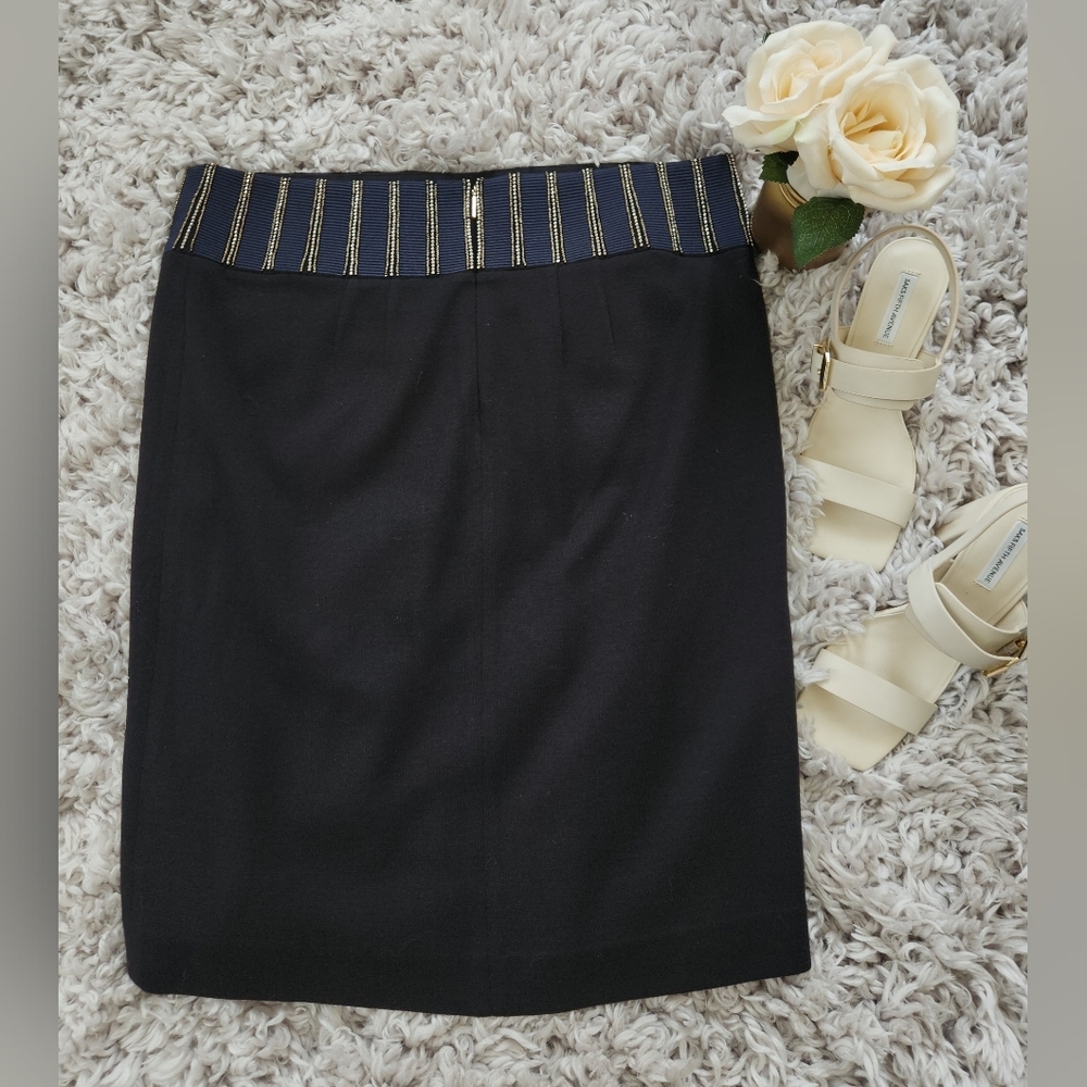 Tory Burch "Thalia" Embellished Pencil Skirt XL - Picture 6 of 9